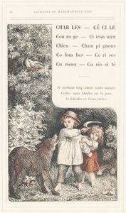 Charles, Cecile, Bátorság, Citromfa, Kutya, Gomba, Galambok, Cseresznye, Kíváncsi, Kuriózum, 16. oldal - Ábécé Lili kisasszony, L. Froelich és egy apuka (maga Hetzel) által. Bibliotheque  Magasin d