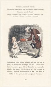 Lili kisasszony tud olvasni, 40. oldal - Lili kisasszony ábécéje, írta L. Froelich és egy apuka (maga Hetzel). Bibliotheque  Magasin d