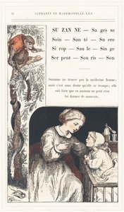 Suzanne, Bölcsesség, Gondoskodás, Egészség, Cukor, Szirup, Fűzfa, Majom, Kígyó, Egér, Hang, 32. oldal - Ábécé Lili kisasszonytól, L. Froelichtől és egy apukától (maga Hetzel). Bibliotheque  Magasin d