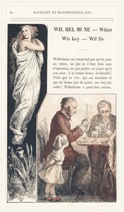 Wilhelmine, Whist, Wiskey, Willis, 36. oldal - Lili kisasszony ábécéje, írta L. Froelich és egy apa (maga Hetzel). Bibliotheque  Magasin d