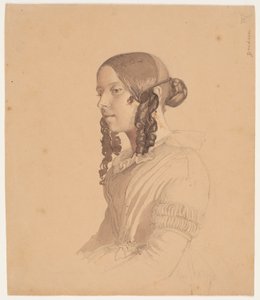 Női portré (Helene v. Germadt) alkotó: Lorenz Frølich