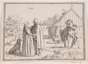 Illusztráció Adam Oehlenschläger „A két templomtorony” című verséhez