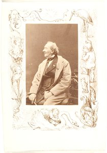 Margóra készült rajz H. C. Andersen fényképe nyomán alkotó: Lorenz Frølich