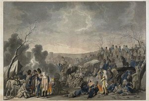 A Grande Armée visszavonulása Moszkvából 1812-ben, 1813-ban alkotó: Lorenz Rugendas