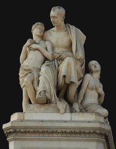 Nyikolaj Nyikicics Demidov gróf emlékműve a firenzei Piazza Demidoffon, 1830-1850