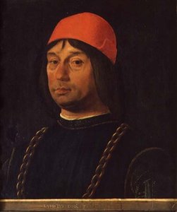 Giovanni Bentivoglio portréja, 1492 körül (tempera a panelen) alkotó: Lorenzo Costa