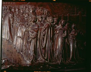 Szent Zenobius kegyhely, tömeg részlete, 97641 1432-5 bronz részlete