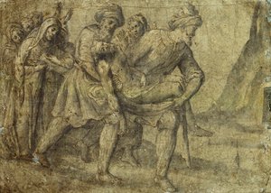 Krisztust a sírhoz vitték, alkotó: Lorenzo Lotto