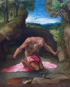 Bűnbánó szent Jeromos alkotó: Lorenzo Lotto