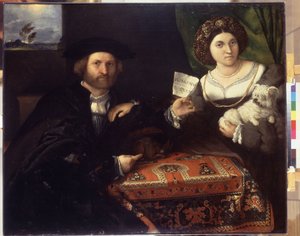 Családi portré. Lorenzo Lotto (1480-1556) festménye, 1523 körül. Olaj, vászon. Velencei művészet a reneszánsz korból. Ermitázs Múzeum, Szentpétervár alkotó: Lorenzo Lotto
