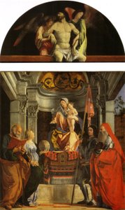 Santa Cristina al Tiverone oltárkép alkotó: Lorenzo Lotto