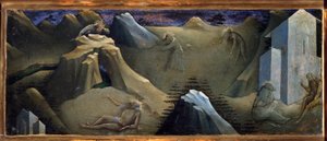 Szent Onofrio életének epizódja vagy Onuphrius festménye, Lorenzo Monaco (1370-1423)