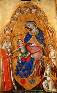 Alexandriai Szent Katalin misztikus házassága alkotó: Lorenzo Veneziano