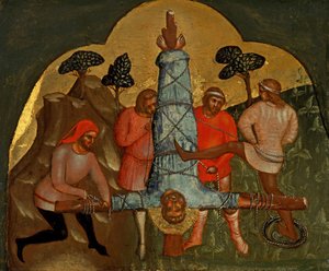 Predella Péter keresztre feszítése Panel, 1370 körül.