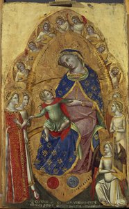 Szent Katalin misztikus házassága - Tempera fán alkotó: Lorenzo Veneziano