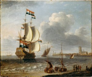 Egy holland kelet-indiai férfi Hoorn mellett
