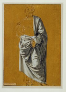Drapéria-tanulmány Szent Bertalan alakjához ... alkotó: Lorenzo di Credi