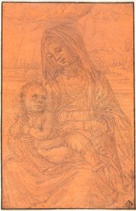 A Szűz és a Gyermek c. 1510. alkotó: Lorenzo di Credi