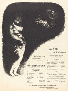 Artaban lánya, A köd, Ismeretlen párbeszéd, 1896. alkotó: Louis Anquetin