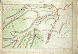 Beaunier & Calmelet asszony, a bányatest mérnökei, a Saar szénterületi engedményeinek atlasza. alkotó: Louis Antoine Beaunier