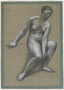 Tanulmány az anyának a halász családjában alkotó: Louis Antoine Froissart