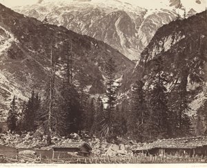 Chalet de Handeck, Hasli-völgy, Bern kanton, Svájc alkotó: Louis Auguste Bisson and Auguste Rosalie Bisson