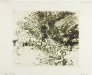 A kútnál alkotó: Louis Auguste Lepère