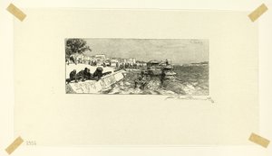 Bercy rakpart, a Le Long de la Seine et des Boulevards második táblája alkotó: Louis Auguste Lepère