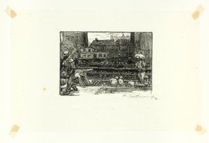 Gipsz kirakodók, harmadik lemez a Le Long de la Seine et des Boulevards-ból alkotó: Louis Auguste Lepère