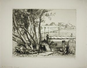 Poissy alkotó: Louis Auguste Lepère