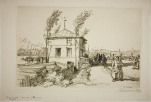 Taverna útban Billancourt felé alkotó: Louis Auguste Lepère