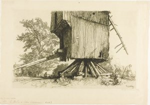 A Lidor szélmalom alkotó: Louis Auguste Lepère