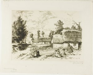 Két házikó alkotó: Louis Auguste Lepère