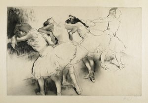 Négy táncos a bárban alkotó: Louis Auguste Mathieu Legrand