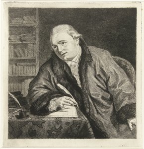 Johan Antoni Kauclitz Colizzi zeneszerző és rézkarc portréja alkotó: Louis Bernard Coclers