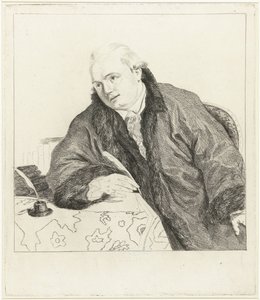 Johan Antoni Kauclitz Colizzi zeneszerző és rézkarc portréja alkotó: Louis Bernard Coclers