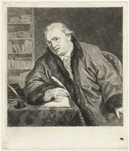 Johan Antoni Kauclitz Colizzi zeneszerző és rézkarc portréja alkotó: Louis Bernard Coclers
