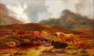 Moorland at Clachaig, Glencoe (olaj, vászon)