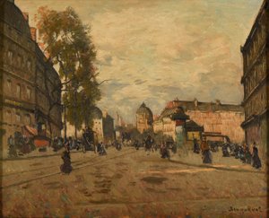 Place Saint-Michel Párizsban alkotó: Louis Braquaval