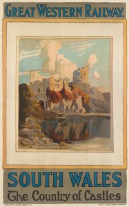 „South Wales”, a Great Western Railway-t hirdető plakát (színes litho)