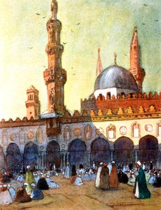 Az Al-Azhar mecset, Kairó, Egyiptom, 1928