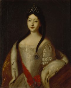 Az oroszországi Tsesarevna Anna Petrovna 1708-1728, I. Péter orosz császár lánya portréja, 1725