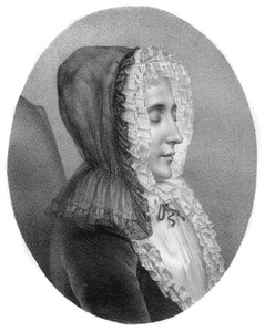 Madame du Deffand - Marie de Vichy-Chamrond (vagy Champrond), Marquise du Deffand - 1697-1780 - Carmontelle metszet alkotó: Louis Carrogis (after) Carmontelle