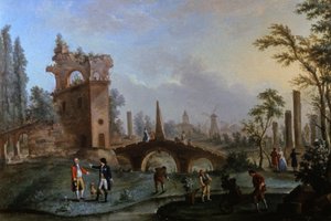 Parc Monceau, Párizs, 1770 körül (festmény)