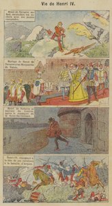 IV. Henrik élete (litho szín) alkotó: Louis Charles (after) Bombled