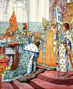 VII. Károly francia király koronázása Jeanne d
