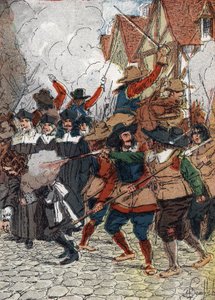 Fronde (1648-1653): 1652. 04. 07-én a szalmaszálak napján leégett a városháza, és lemészároltak mintegy harminc nevezetességet, akik XIV. Lajos király pártjára álltak, mert meg akarták fejezni Párizs ostromát. munkásnak álcázott katonák által - (Fronde r