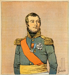 Bombled Louis (1862-1927) illusztrációja Emmanuel de Las Cases gróf (1766-1842) "Szent Heléna emlékezete" című könyvéből: Etienne Macdonald mardekáros (1765-1840), Taranto hercege portréja, magángyűjtemény. alkotó: Louis Charles Bombled