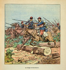 A Loire armee, Eugene Sergent, Grenest mellett, illusztrálta: Louis Bombled (1862-1927) (francia-német háború; hadjárat 1870-1871): Ladoni csata november 22-én alkotó: Louis Charles Bombled