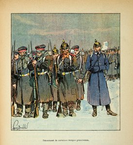 Eugene Sergent, Grenest néven ismert Loire armee, Louis Bombled (1862-1927) illusztrálásával (francia-német háború; hadjárat 1870-1871): Egyes porosz csapatok felszámolása 1870-ben, Magángyűjtemény alkotó: Louis Charles Bombled